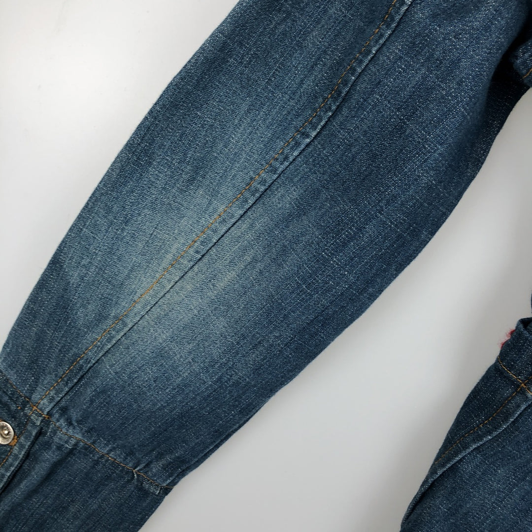 YES MISS Denim Tailored Jacket, Women's Size L (approx.) cotton blue type Vintage Second Hand