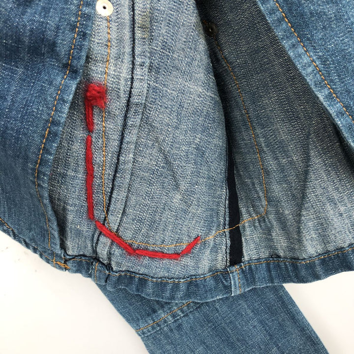 YES MISS Denim Tailored Jacket, Women's Size L (approx.) cotton blue type Vintage Second Hand