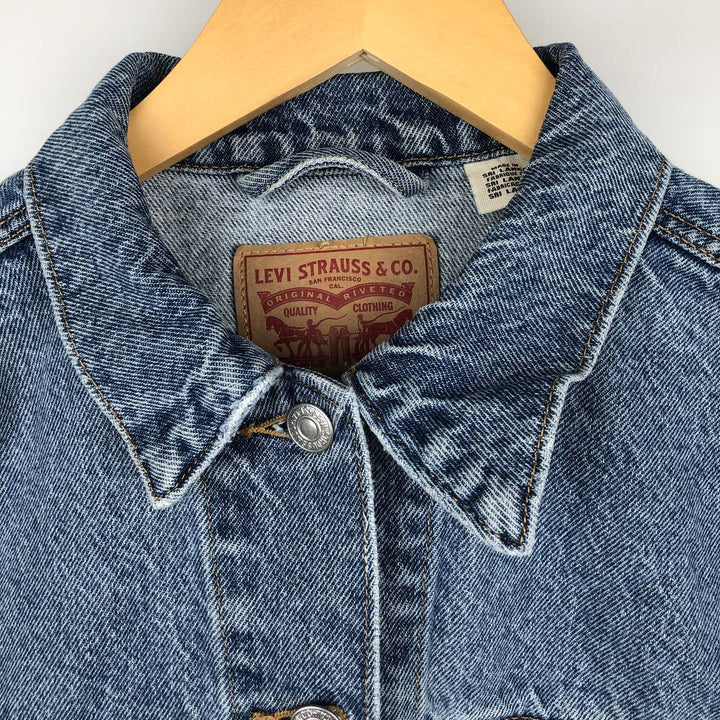 Levi's denim jacket, denim jacket, women's size L cotton blue type Vintage Second Hand