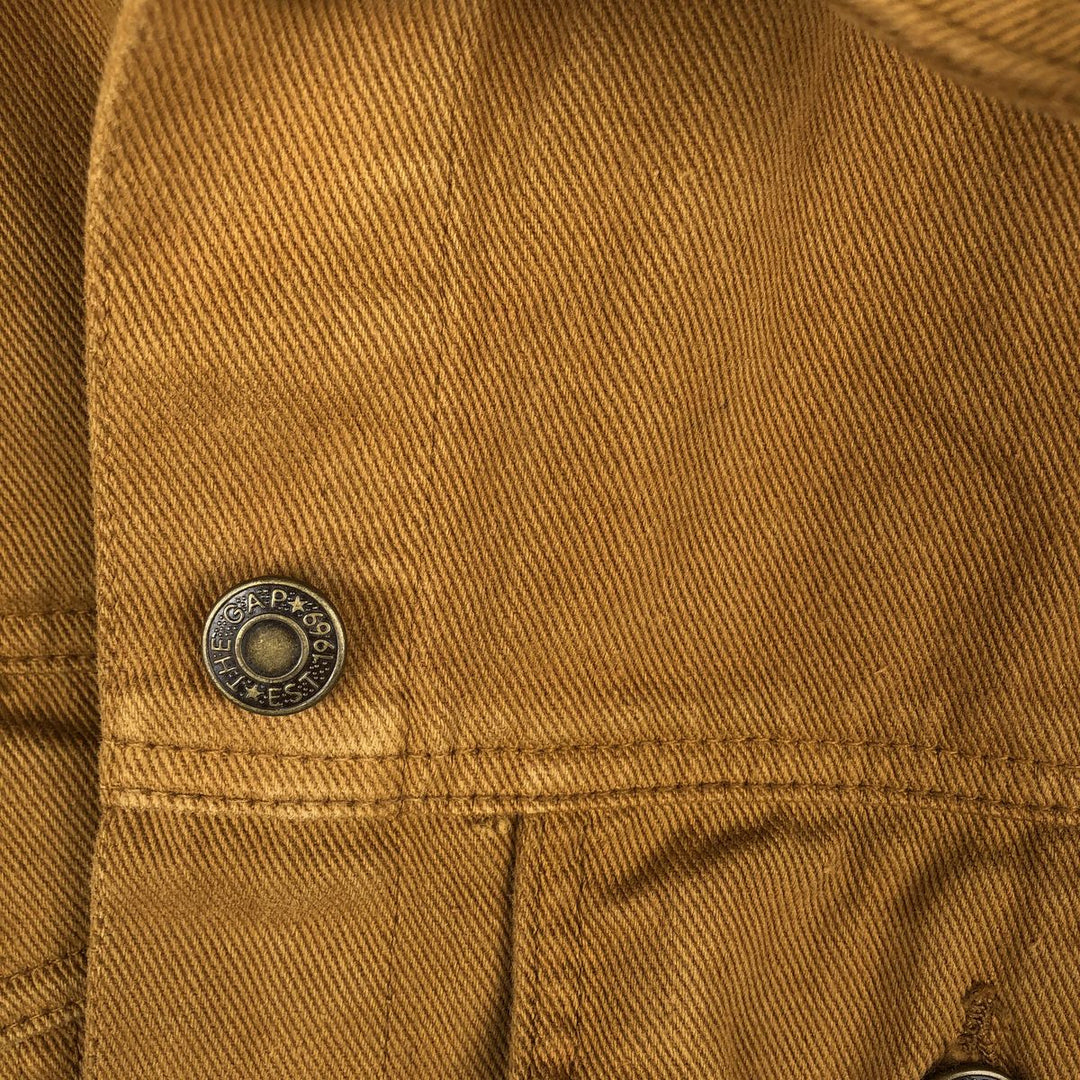 90'S GAP Old Gap Denim Jacket (Women's Size S) Vintage cotton ocher yellow type Vintage Second Hand