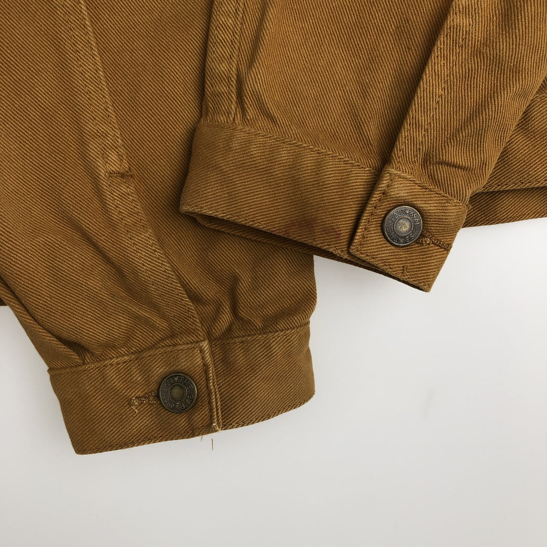 90'S GAP Old Gap Denim Jacket (Women's Size S) Vintage cotton ocher yellow type Vintage Second Hand