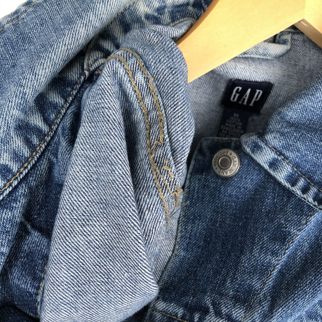 90'S GAP Old Gap Denim Jacket (Women's Size M equivalent) Vintage cotton blue type Vintage Second Hand