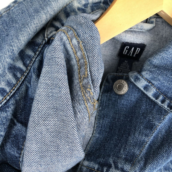 90'S GAP Old Gap Denim Jacket (Women's Size M equivalent) Vintage cotton blue type Vintage Second Hand