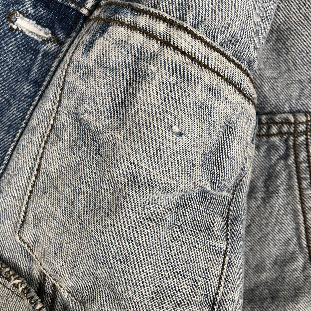 2000'S Harley-Davidson denim jacket (G-jean), made in Canada, women's size M equivalent. cotton blue type Vintage Second Hand