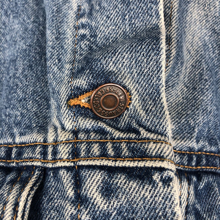 1990'S Levi's 37466-0214 Denim Jacket, Made in USA, Women's Size XL (Equivalent), Vintage cotton blue type Vintage Second Hand