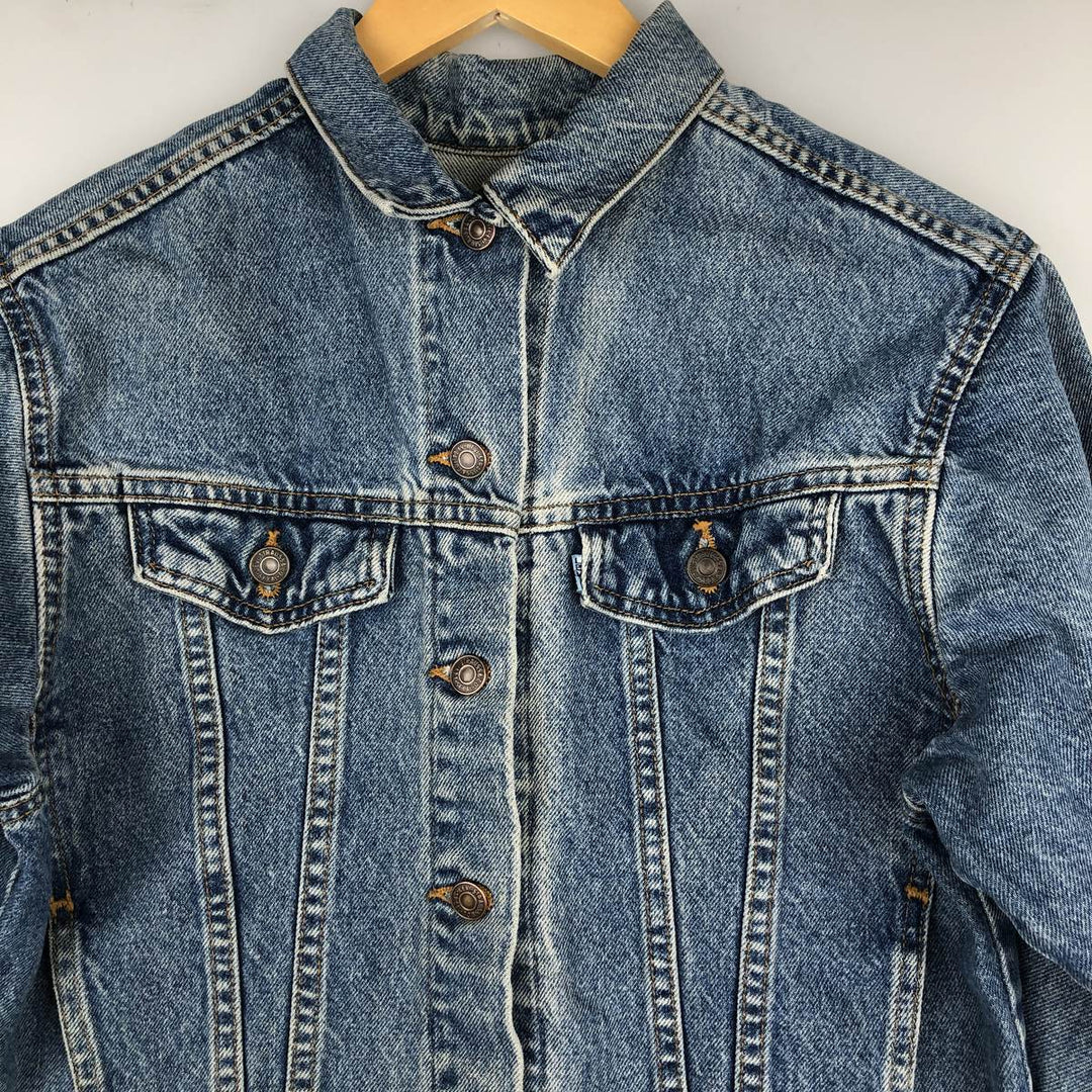1990'S Levi's 37466-0214 Denim Jacket, Made in USA, Women's Size XL (Equivalent), Vintage cotton blue type Vintage Second Hand