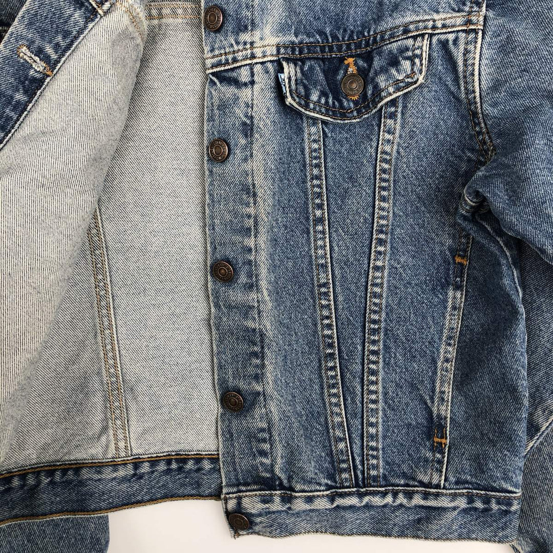 1990'S Levi's 37466-0214 Denim Jacket, Made in USA, Women's Size XL (Equivalent), Vintage cotton blue type Vintage Second Hand