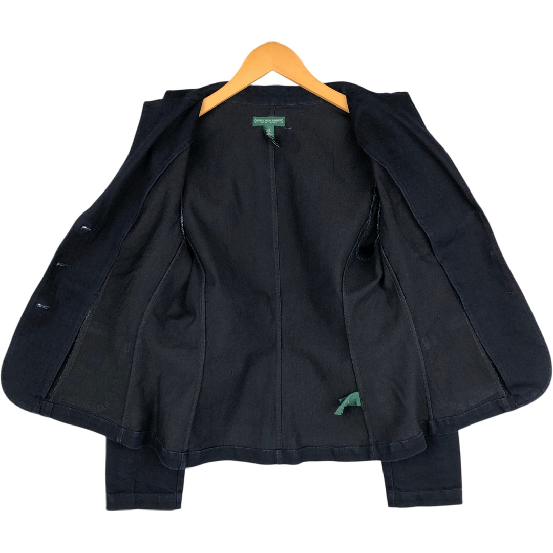 2000'S Ralph Lauren LAUREN JEANS COMPANY Cotton Tailored Jacket, Women's Size M (approx.) cotton navy blue type Vintage Second Hand