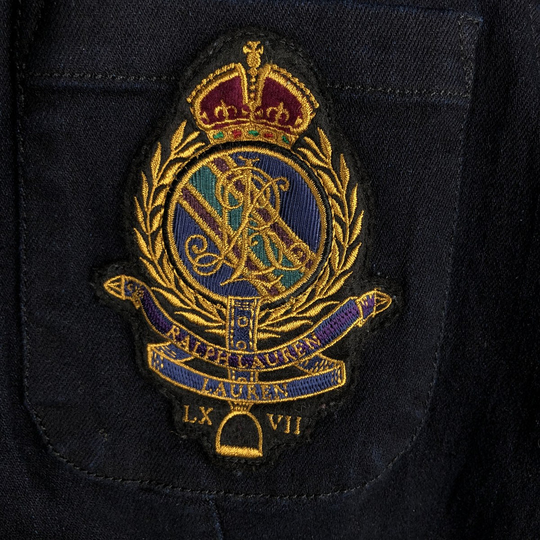 2000'S Ralph Lauren LAUREN JEANS COMPANY Cotton Tailored Jacket, Women's Size M (approx.) cotton navy blue type Vintage Second Hand