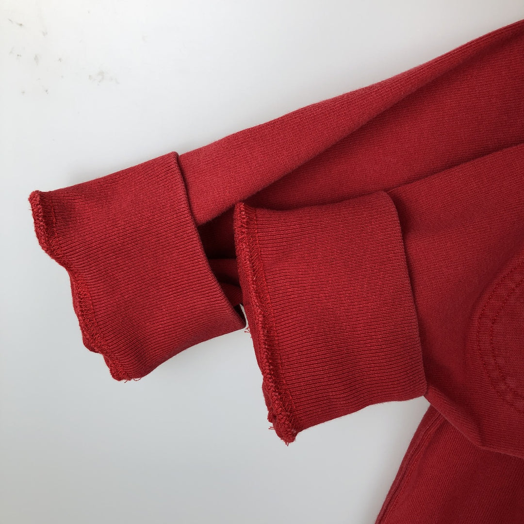 CUSTOM FIT Long-Sleeve Rugby Shirt, Men's Size L (approx.) cotton red type Vintage Second Hand