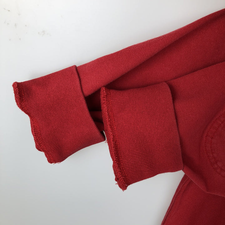 CUSTOM FIT Long-Sleeve Rugby Shirt, Men's Size L (approx.) cotton red type Vintage Second Hand