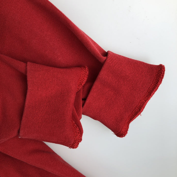 CUSTOM FIT Long-Sleeve Rugby Shirt, Men's Size L (approx.) cotton red type Vintage Second Hand