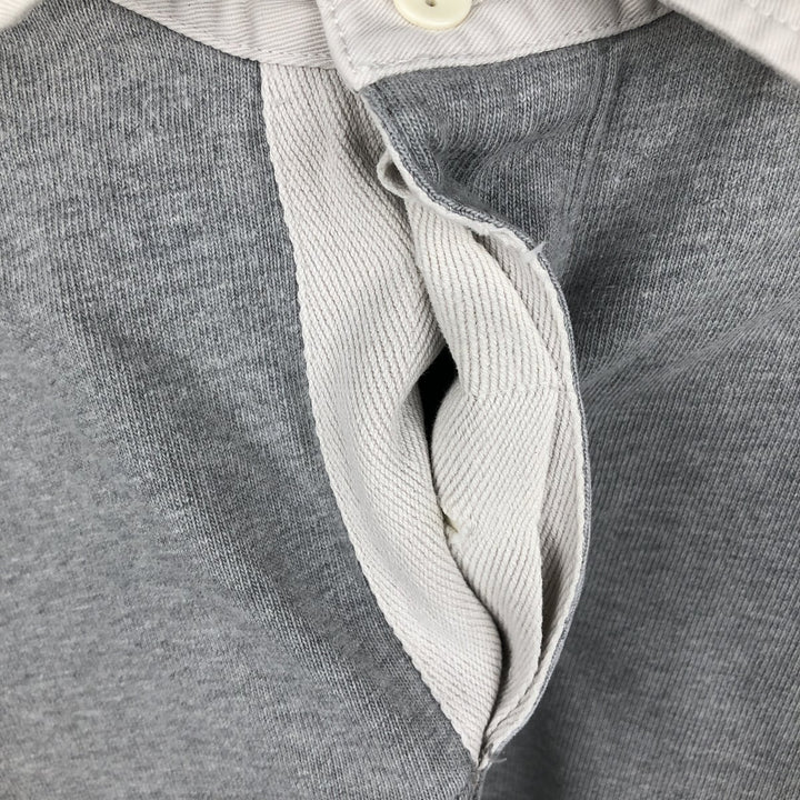 Ralph Lauren POLO by Ralph Lauren long sleeve rugby shirt, men's XL size cotton gray type Vintage Second Hand