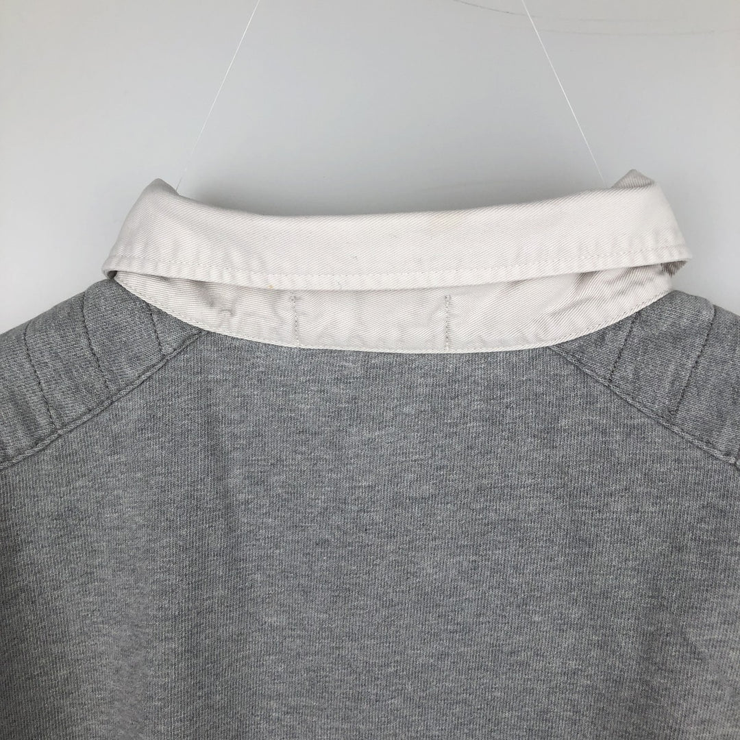 Ralph Lauren POLO by Ralph Lauren long sleeve rugby shirt, men's XL size cotton gray type Vintage Second Hand