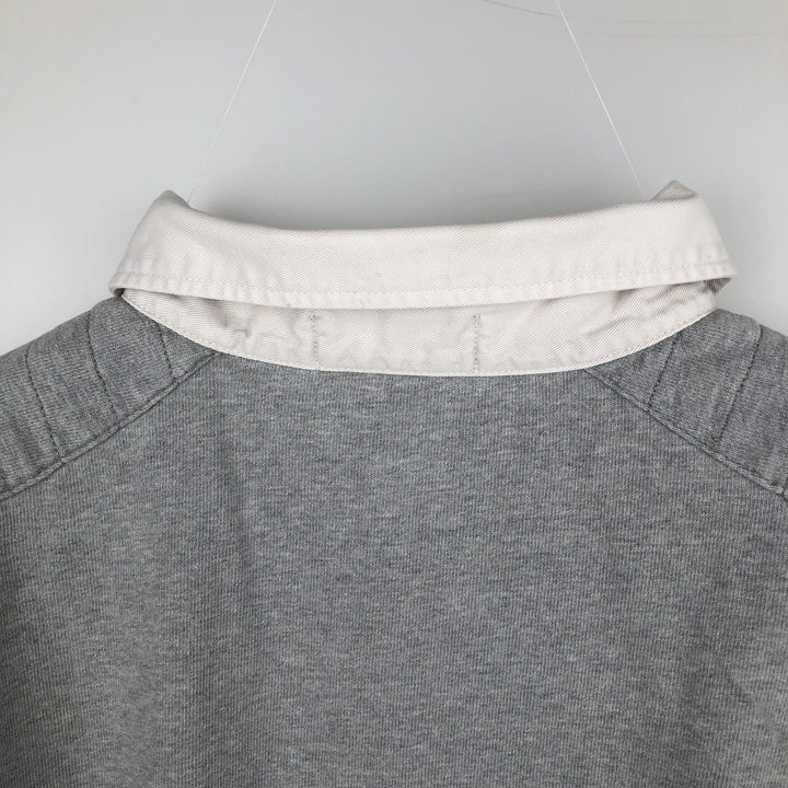 Ralph Lauren POLO by Ralph Lauren long sleeve rugby shirt, men's XL size cotton gray type Vintage Second Hand