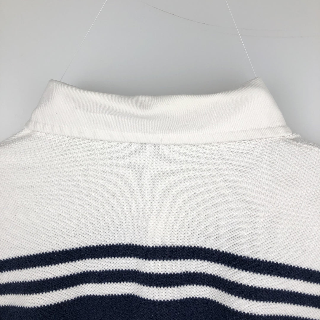 Ralph Lauren POLO GOLF long-sleeved rugby shirt, men's size L (approx.) cotton white type Vintage Second Hand