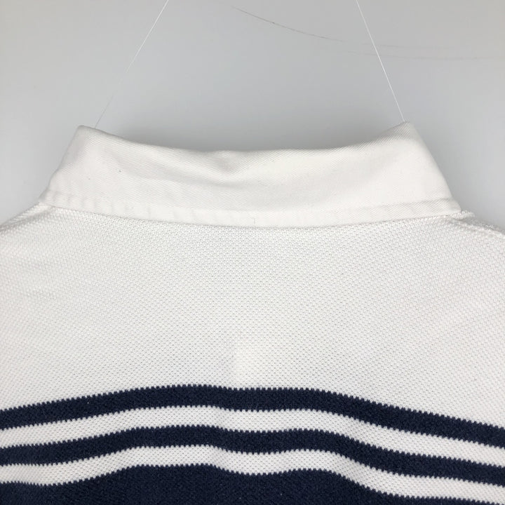 Ralph Lauren POLO GOLF long-sleeved rugby shirt, men's size L (approx.) cotton white type Vintage Second Hand