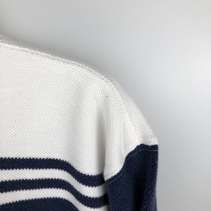 Ralph Lauren POLO GOLF long-sleeved rugby shirt, men's size L (approx.) cotton white type Vintage Second Hand