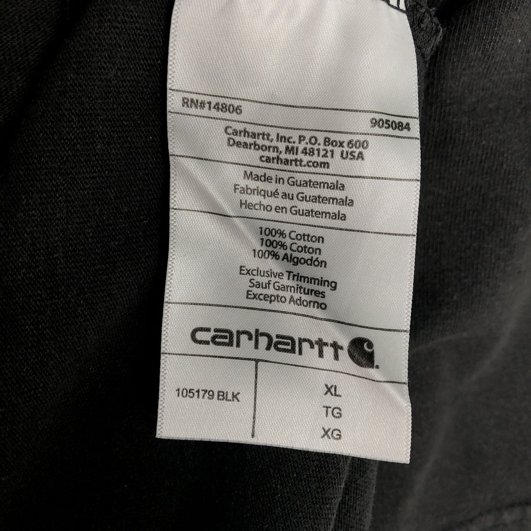 Carhartt Relaxed Fit Short-Sleeve Logo T-Shirt, Men's Size XL (approx.) cotton black type Vintage Second Hand