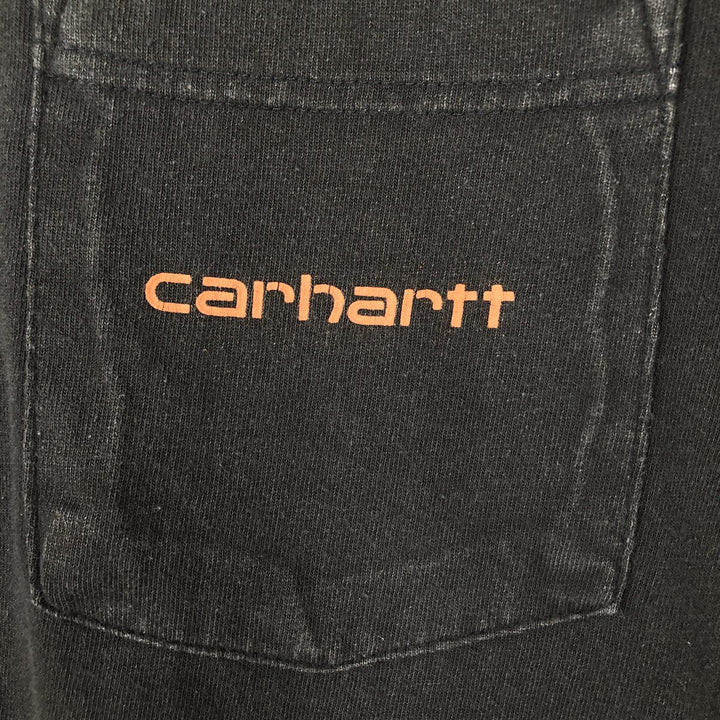 Carhartt Relaxed Fit Short-Sleeve Logo T-Shirt, Men's Size XL (approx.) cotton black type Vintage Second Hand