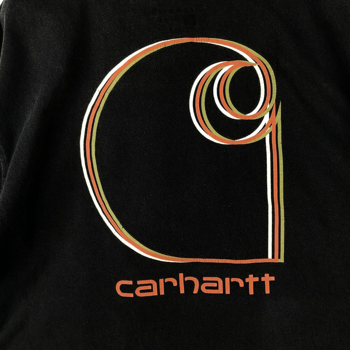Carhartt Relaxed Fit Short-Sleeve Logo T-Shirt, Men's Size XL (approx.) cotton black type Vintage Second Hand
