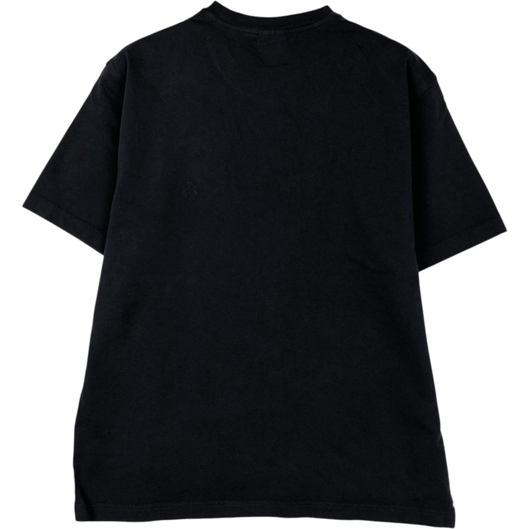 Brooks Brothers Short-Sleeve T-Shirt with One-Point Logo, Men's Size M (approx.) cotton black type Vintage Second Hand