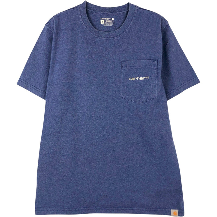 Carhartt Relaxed Fit Short-Sleeve Pocket T-Shirt, Men's Size M (approx.) unclear blue type Vintage Second Hand