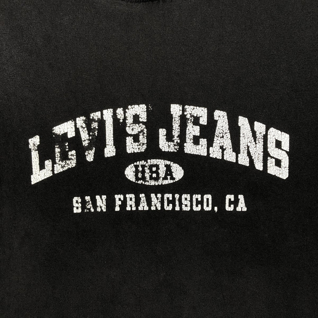 Levi's short-sleeved printed T-shirt, men's size M (approx.) unclear black type Vintage Second Hand