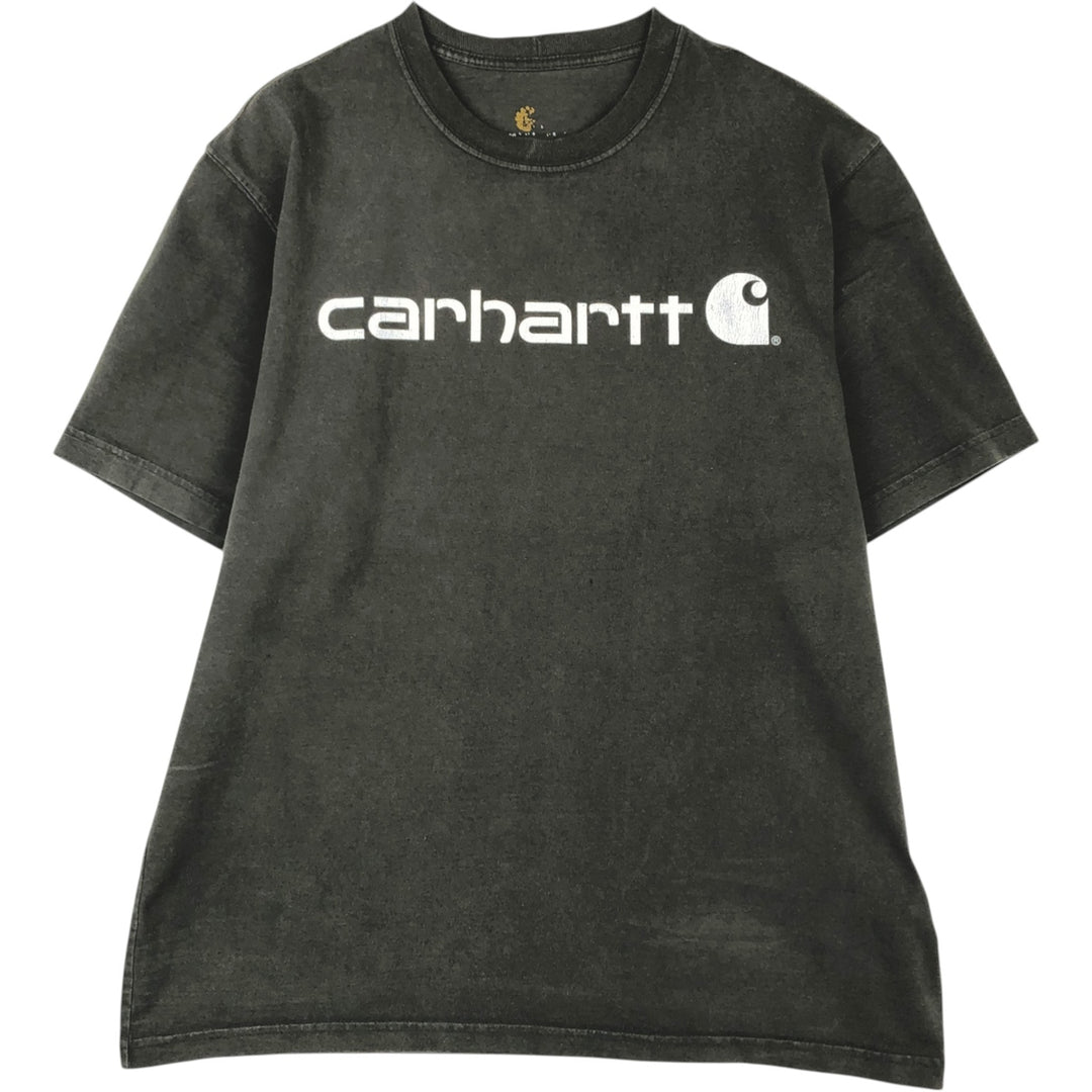 Carhartt Short-Sleeve Logo T-Shirt, Men's Size L (approx.) cotton black type Vintage Second Hand