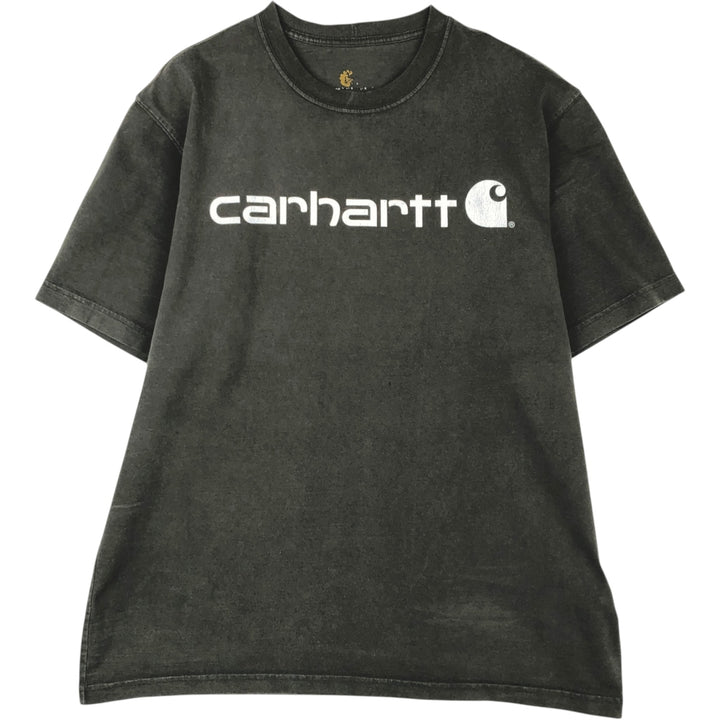 Carhartt Short-Sleeve Logo T-Shirt, Men's Size L (approx.) cotton black type Vintage Second Hand
