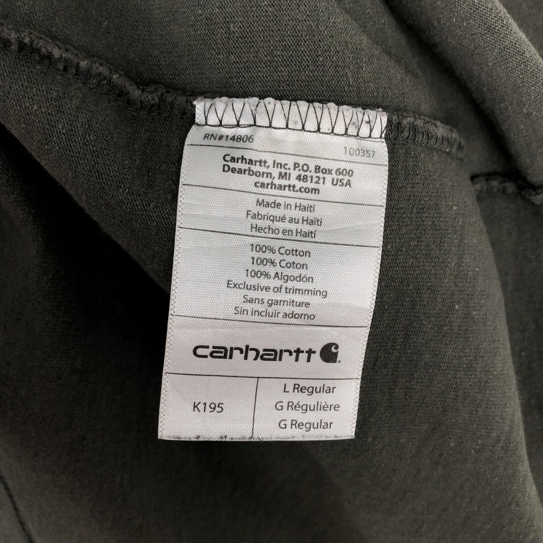 Carhartt Short-Sleeve Logo T-Shirt, Men's Size L (approx.) cotton black type Vintage Second Hand