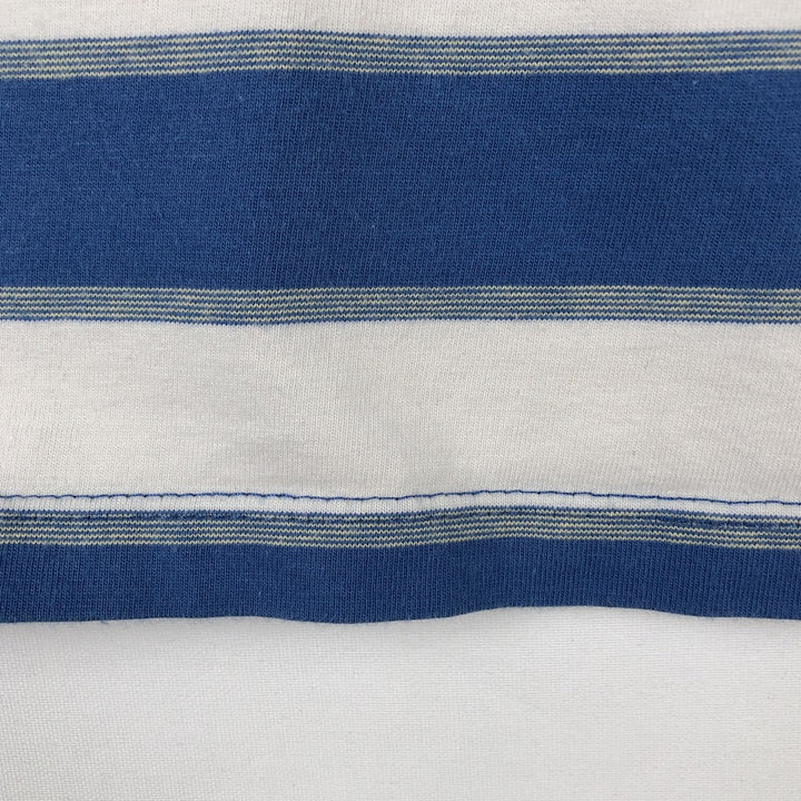 Levi's Standard Short-Sleeve Striped T-Shirt, Men's Size M (approx.) cotton white type Vintage Second Hand