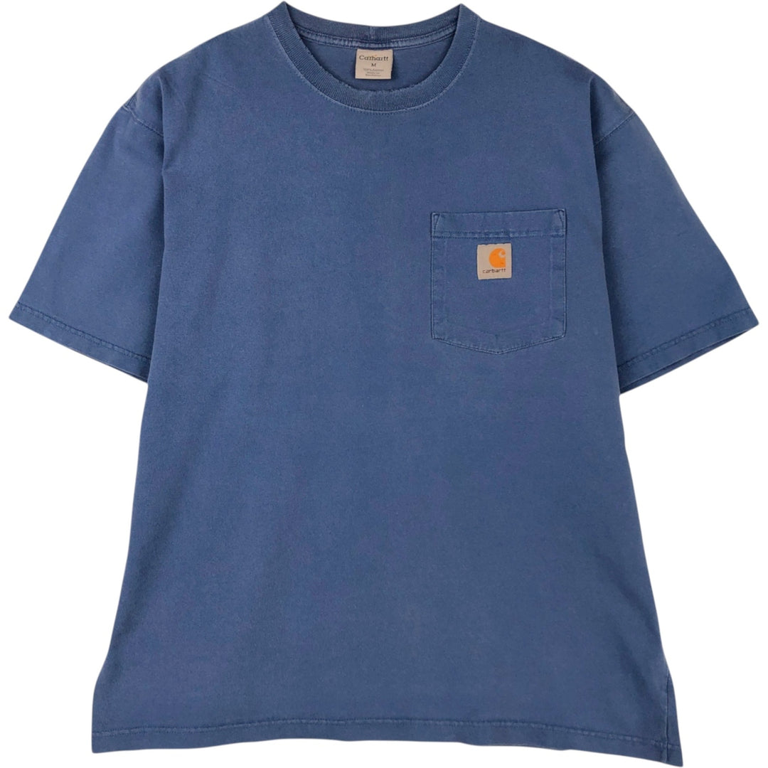 Carhartt Short-Sleeve Pocket T-Shirt, Men's Size M (approx.) cotton Purple type blue-purple Vintage Second Hand