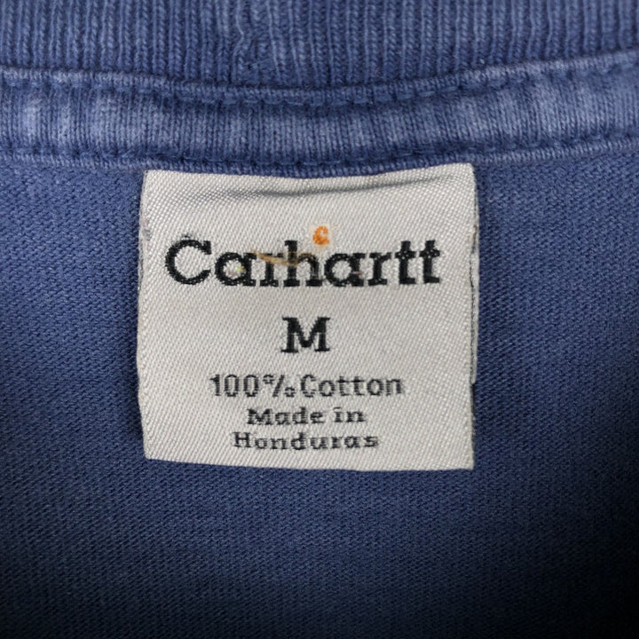 Carhartt Short-Sleeve Pocket T-Shirt, Men's Size M (approx.) cotton Purple type blue-purple Vintage Second Hand