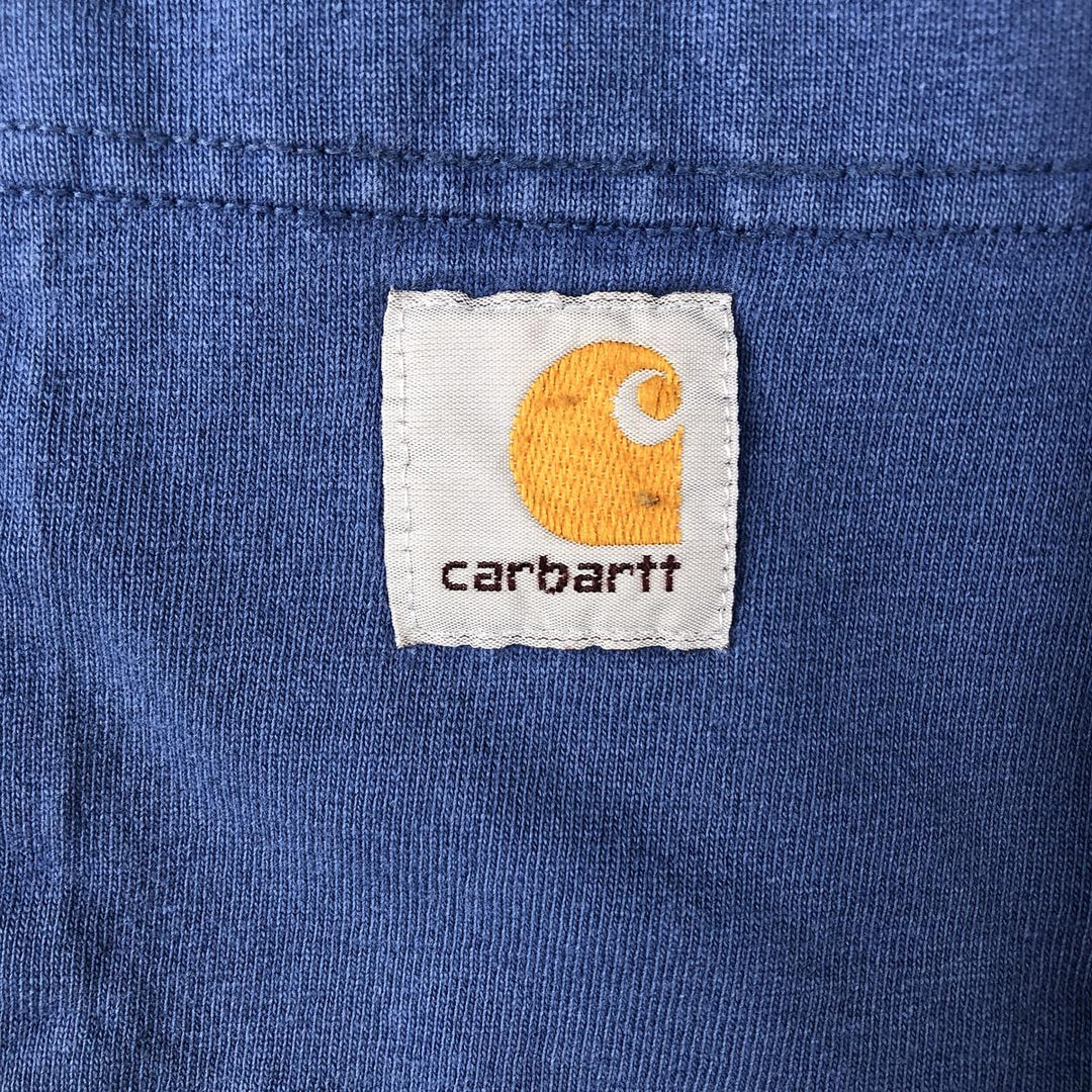 Carhartt Short-Sleeve Pocket T-Shirt, Men's Size M (approx.) cotton Purple type blue-purple Vintage Second Hand