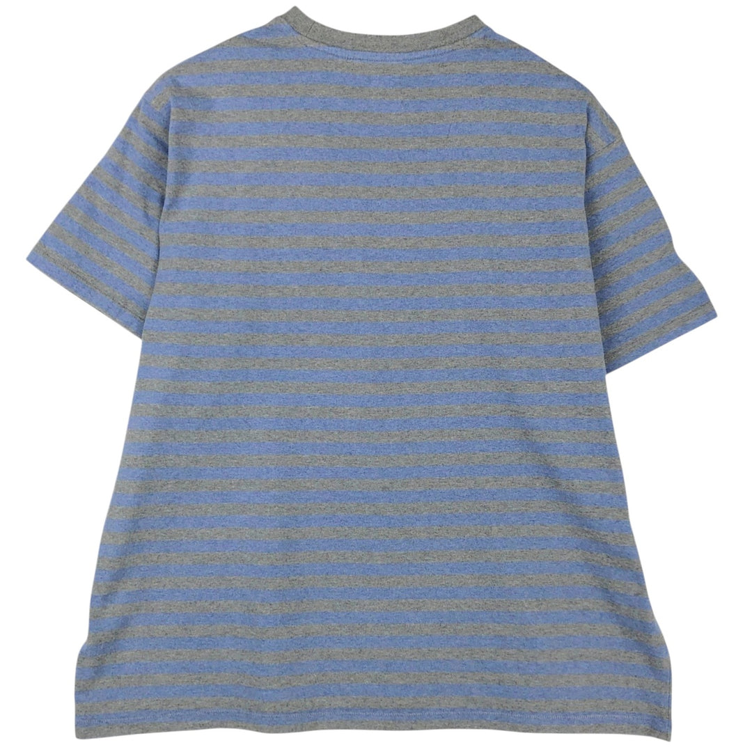 Levi's Relaxed Short-Sleeve Striped T-Shirt, Men's Size L (approx.) unclear gray type Vintage Second Hand