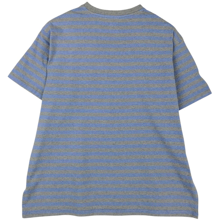 Levi's Relaxed Short-Sleeve Striped T-Shirt, Men's Size L (approx.) unclear gray type Vintage Second Hand