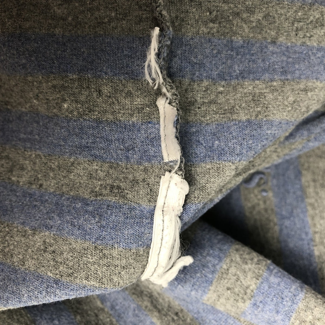 Levi's Relaxed Short-Sleeve Striped T-Shirt, Men's Size L (approx.) unclear gray type Vintage Second Hand