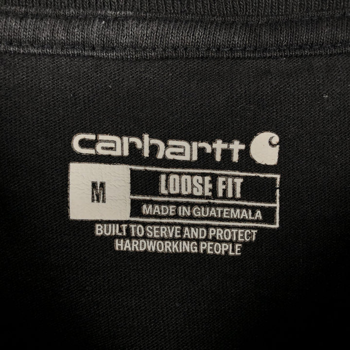 Carhartt Loose Fit Short Sleeve Logo T-Shirt, Men's Size M (approx.) cotton black type Vintage Second Hand