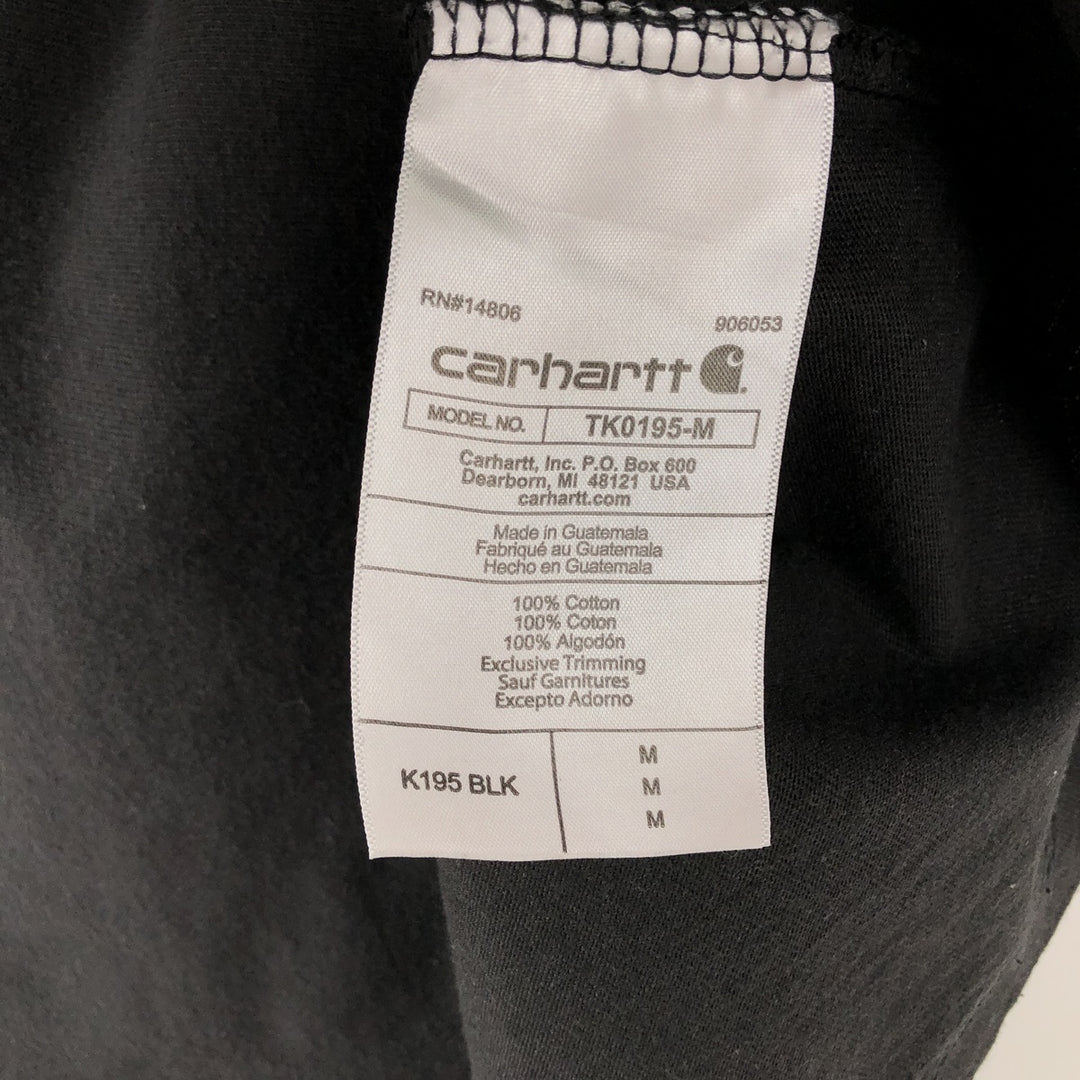 Carhartt Loose Fit Short Sleeve Logo T-Shirt, Men's Size M (approx.) cotton black type Vintage Second Hand