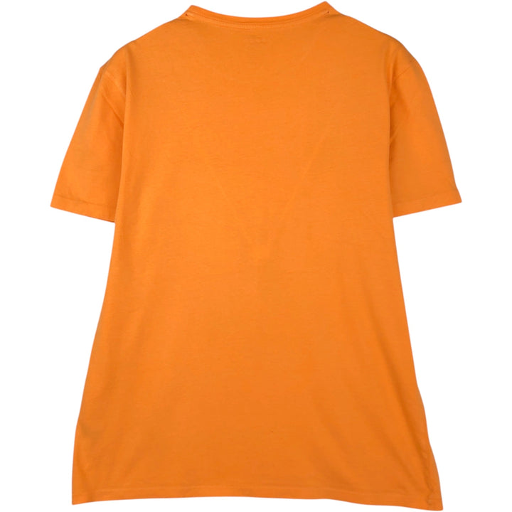 Ralph Lauren POLO RALPH LAUREN CUSTOM FIT Short-Sleeve Printed T-Shirt, Men's Size L (approx.) cotton orange type Vintage Second Hand