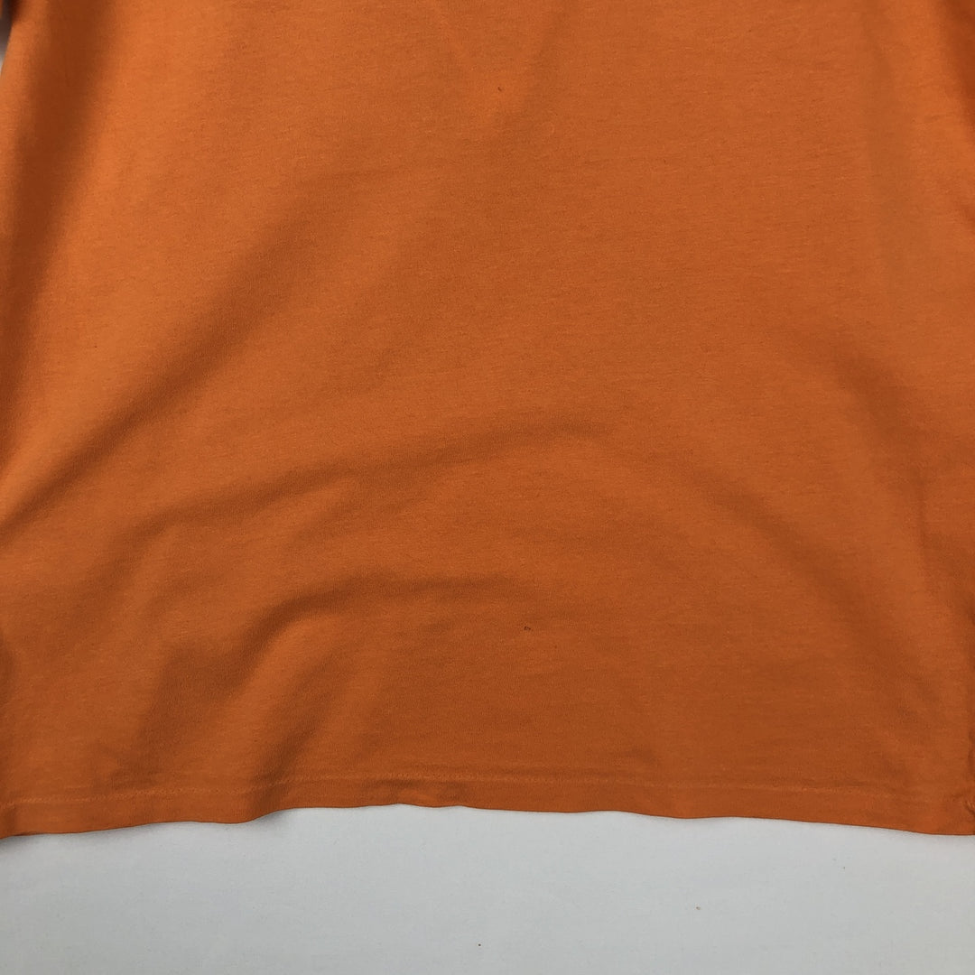 Ralph Lauren POLO RALPH LAUREN CUSTOM FIT Short-Sleeve Printed T-Shirt, Men's Size L (approx.) cotton orange type Vintage Second Hand