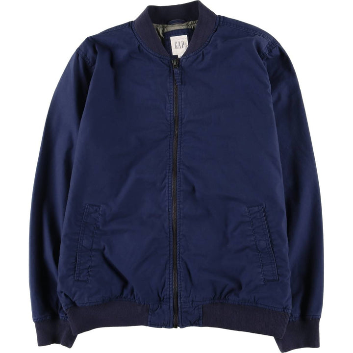 GAP Cotton Blouson, Men's Size L (approx.) cotton Navy blue Vintage Second Hand