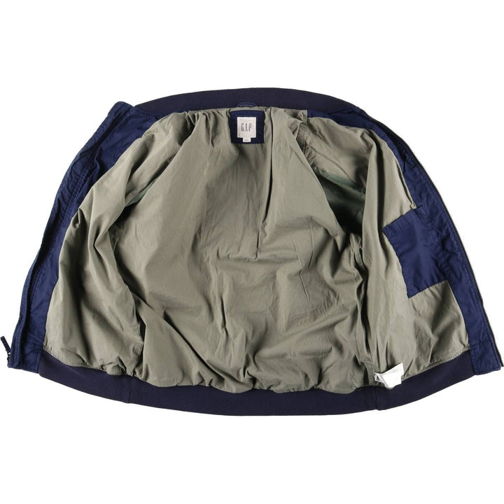 GAP Cotton Blouson, Men's Size L (approx.) cotton Navy blue Vintage Second Hand