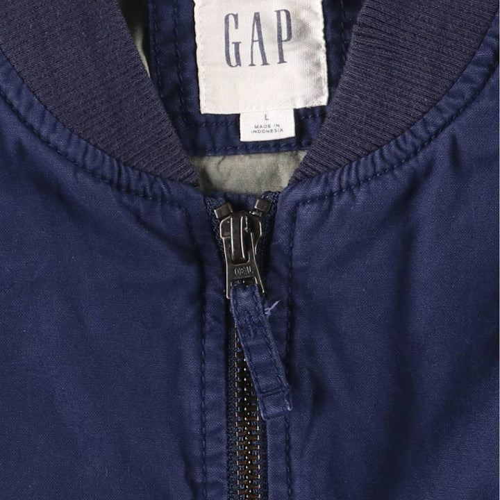 GAP Cotton Blouson, Men's Size L (approx.) cotton Navy blue Vintage Second Hand
