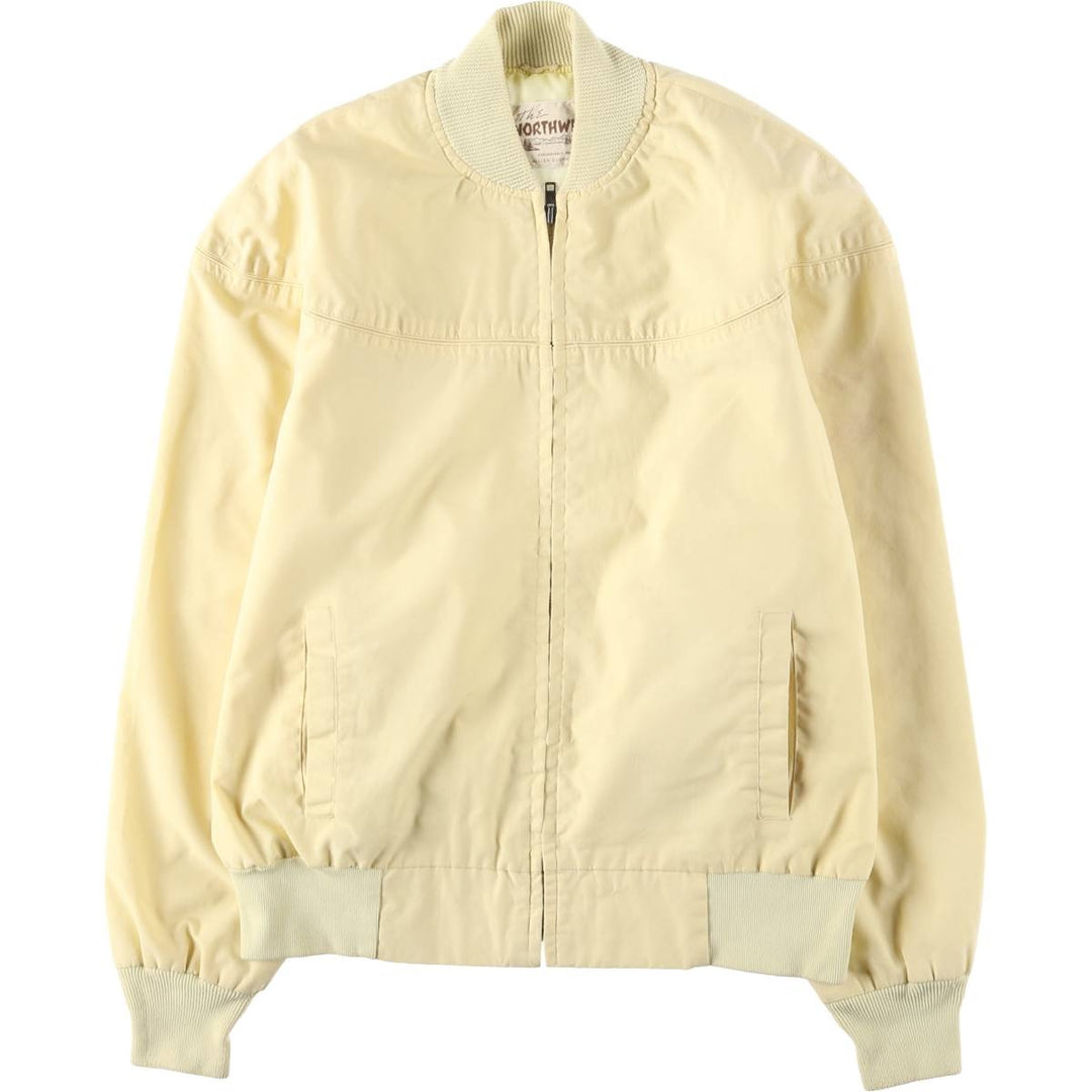 1970'S The Northwest Derby Jacket Cup Shoulder Jacket Men's XL equivalent Vintage unclear yellow type Vintage Second Hand