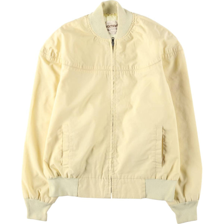 1970'S The Northwest Derby Jacket Cup Shoulder Jacket Men's XL equivalent Vintage unclear yellow type Vintage Second Hand