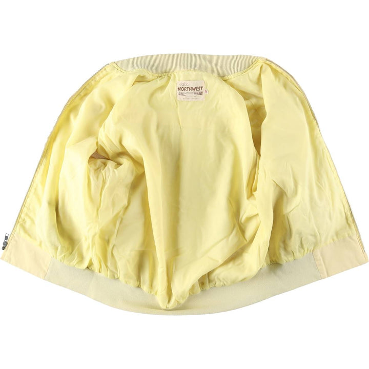 1970'S The Northwest Derby Jacket Cup Shoulder Jacket Men's XL equivalent Vintage unclear yellow type Vintage Second Hand