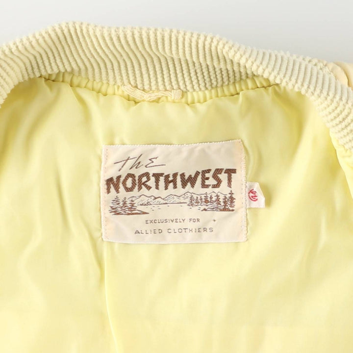 1970'S The Northwest Derby Jacket Cup Shoulder Jacket Men's XL equivalent Vintage unclear yellow type Vintage Second Hand