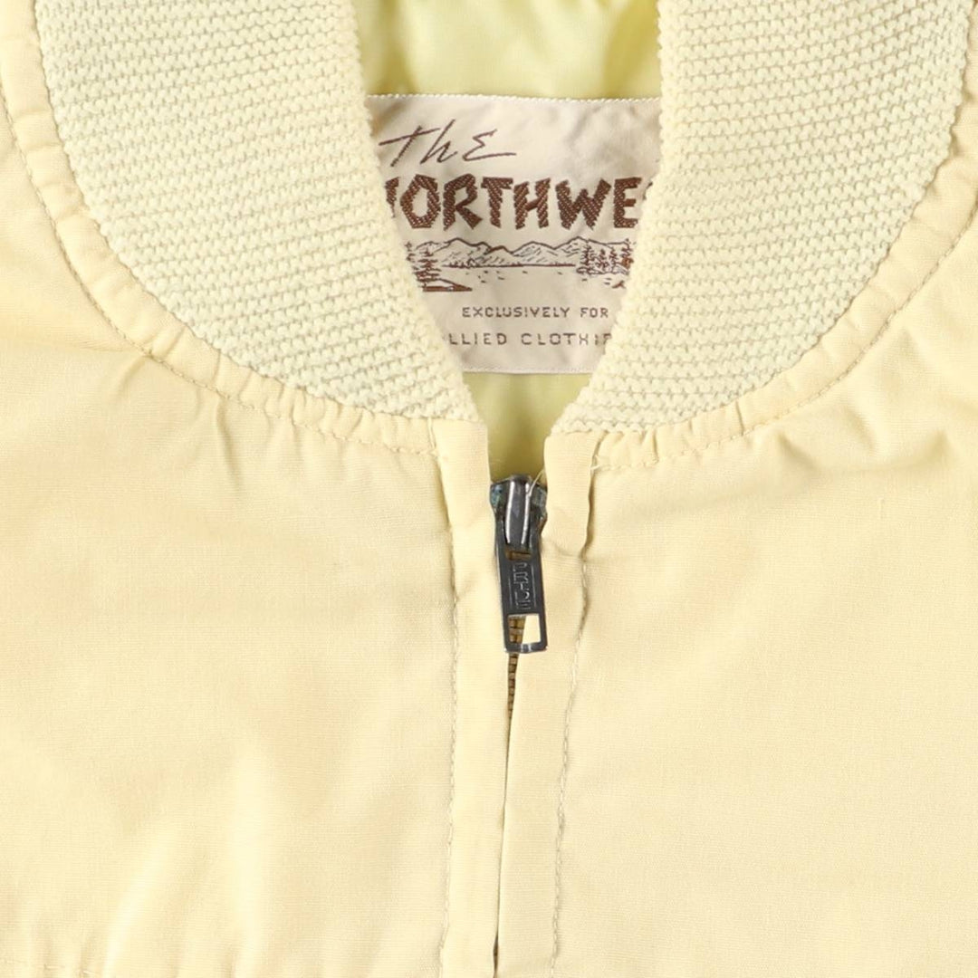 1970'S The Northwest Derby Jacket Cup Shoulder Jacket Men's XL equivalent Vintage unclear yellow type Vintage Second Hand